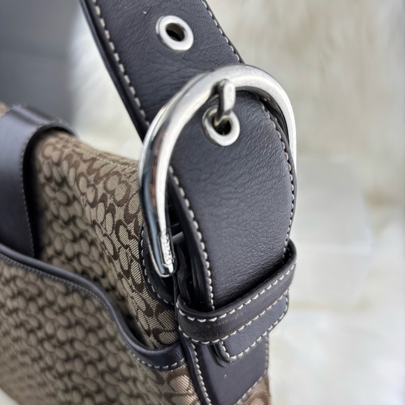 COACH SOHO MONOGRAM CONVERTIBLE SHOULDER CROSSBODY BAG - Picture 6 of 13